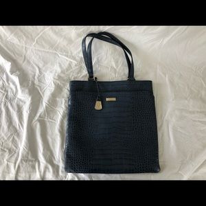 authentic Cole Haan lizard portfolio bag